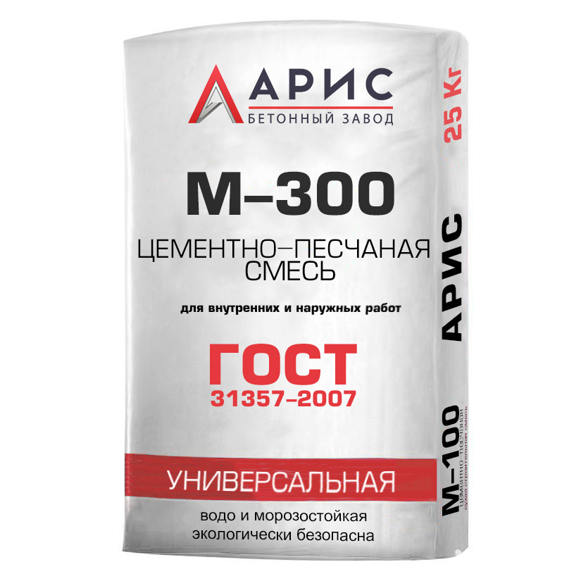 Цементно-песчаная смесь ЦПС М300 B22,5