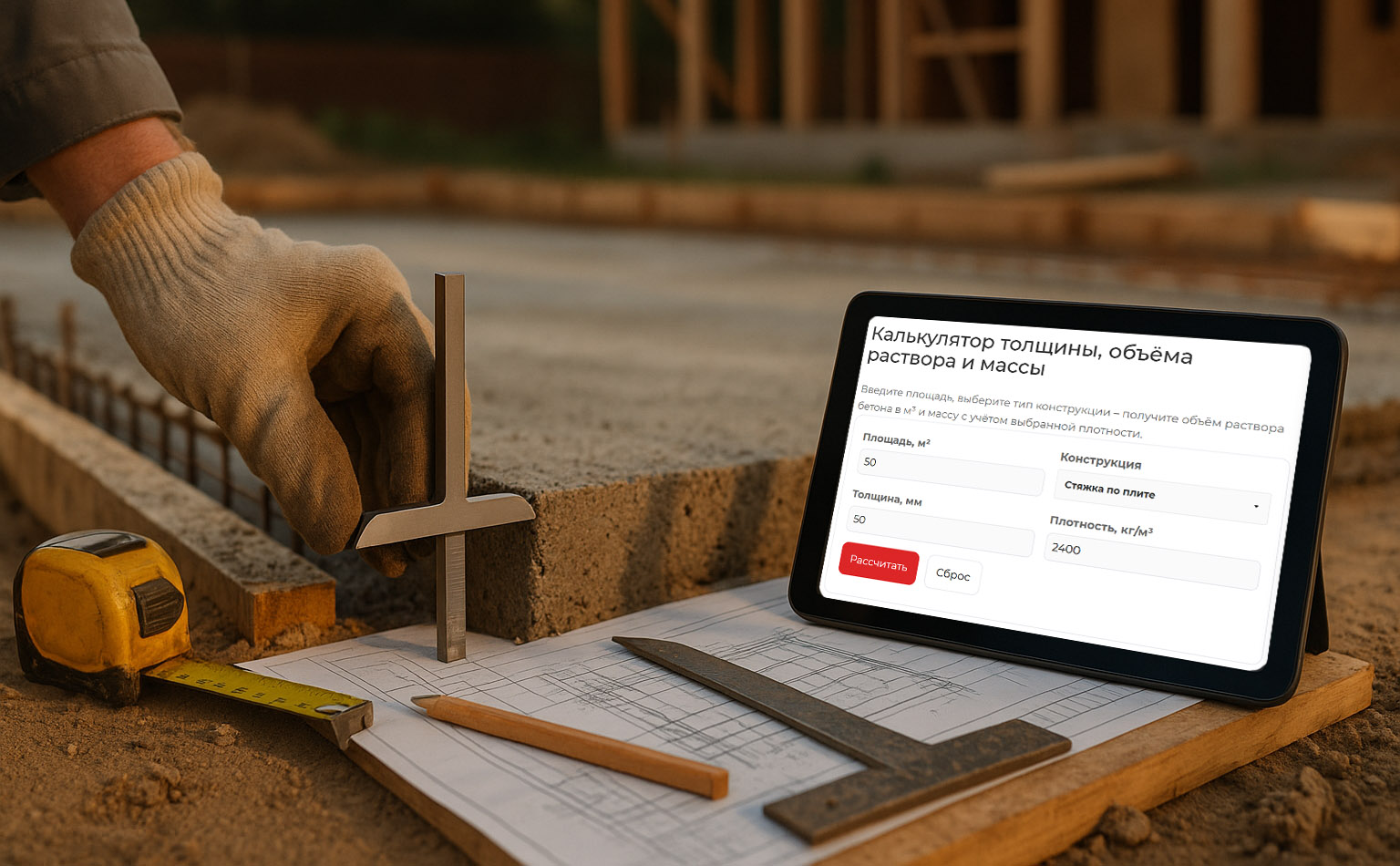 Какая толщина бетона должна быть для разных конструкций?