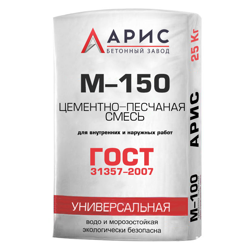 Цементно-песчаная смесь ЦПС М150 B12,5